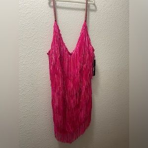 Fashion Nova xl pink tassel dress